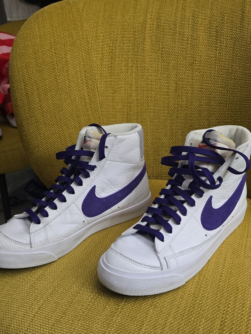 Nike Leather Blazer Mid '77 Vintage "Voltage" - Picture 3 of 4